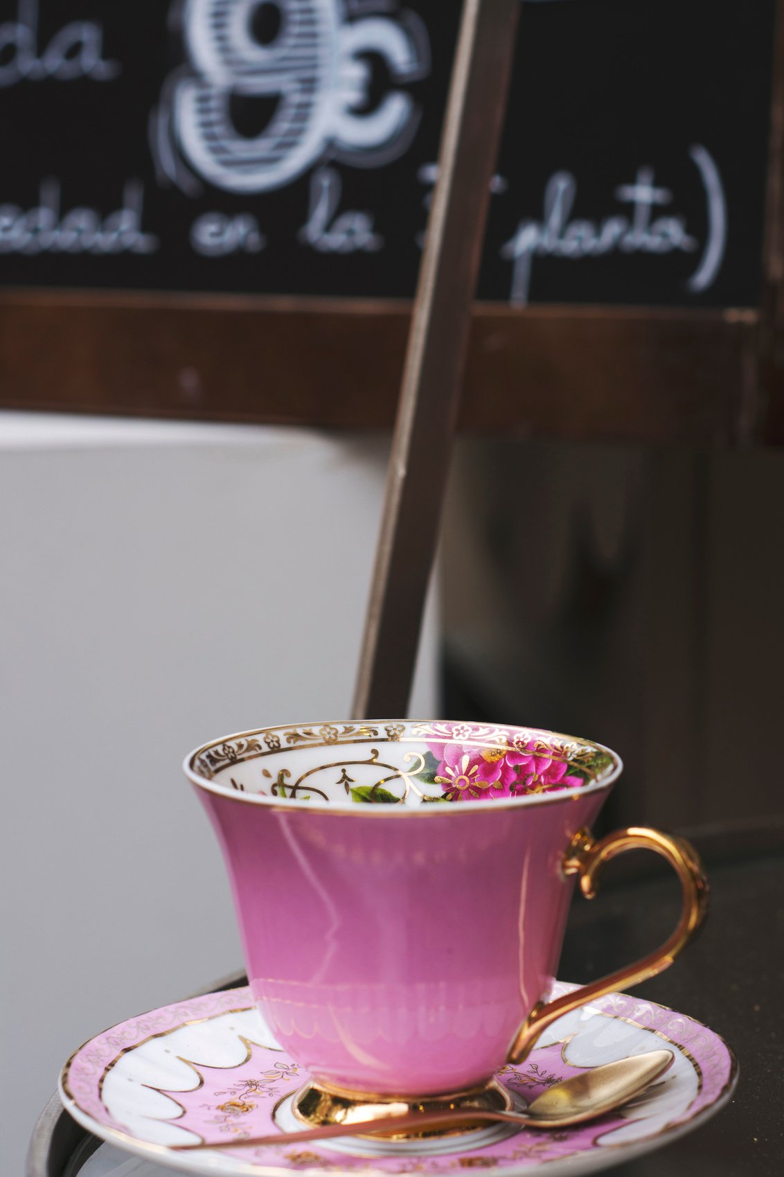 Antique Pink Tea Cup